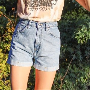 Orange tag VINTAGE Levi 954 Denim Shorts